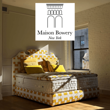 Luxury mattress combining French artisanal craftsmanship and American modern design