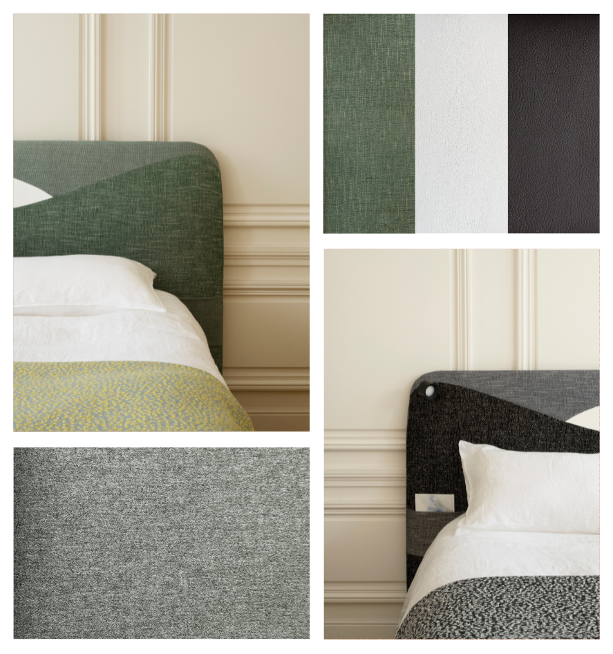 Customizable elegant bed designed for designers